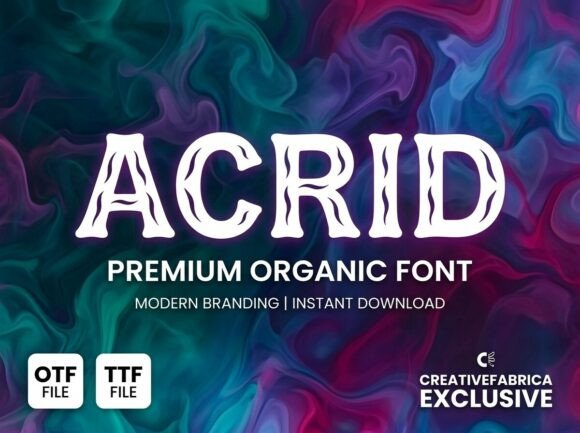 Acrid: A Bold Display Font for Unforgettable Branding