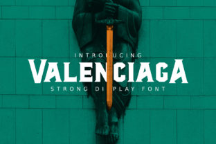 AL Valenciaga: A Bold Display Font for Striking Designs