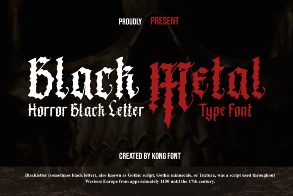 Black Metal: A Modern Blackletter for Edgy Branding
