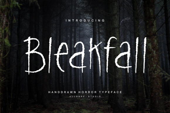 Bleakfall: The Spooky Display Font for Unforgettable Designs
