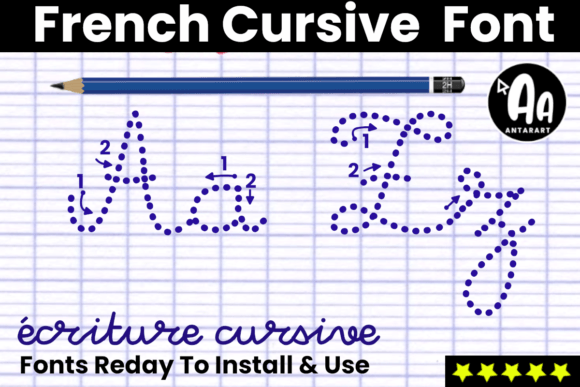 French Cursive Dotted Arrows: A Designer's Guide to This Handwritten Font