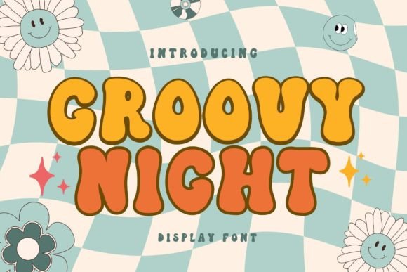Groovy Night: The Retro Horror Font for Bold Designs