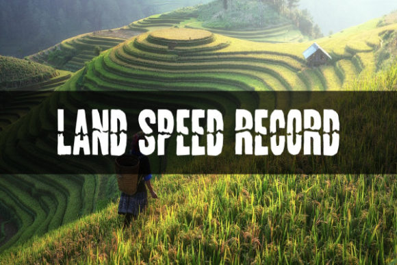 Land Speed Record: The Display Font That Commands Attention
