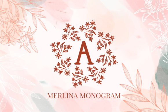 Merlina: Unlocking the Authentic Charm of a Flower Monogram Font