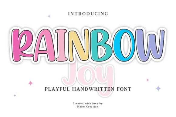 Rainbow Joy: A Handwritten Font That Sparks Creativity