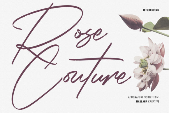 Rose Couture: The Expressive Script Font for Modern Brands